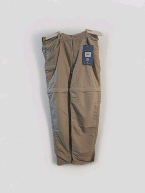 White Sierra Girls XL Convertible Khaki Pants Zip Off Hiking Pants Youth XL